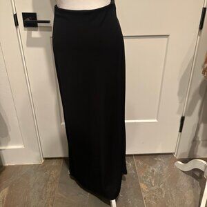 Ann Taylor Jersey Knit Black Maxi Skirt